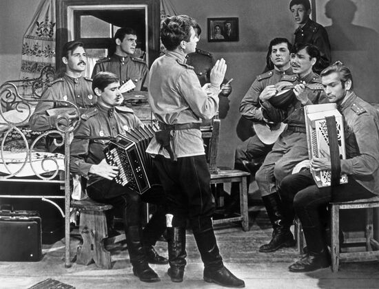 Still from the film "Only Old Men Are Going to Battle"