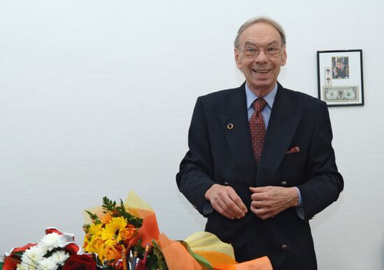 Actor Alexei Batalov celebrating his 80th birthday