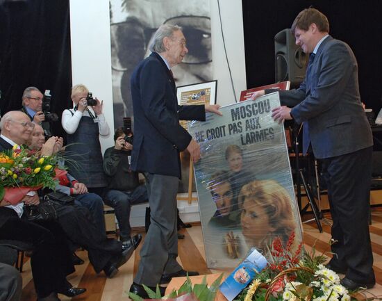 Actor Alexei Batalov celebrating his 80th birthday