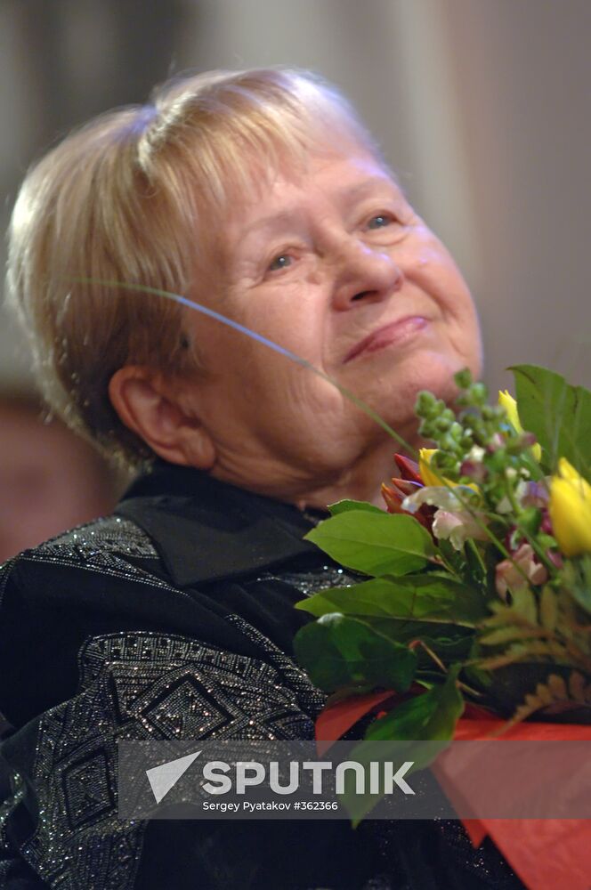 Actor Alexei Batalov celebrating his 80th birthday