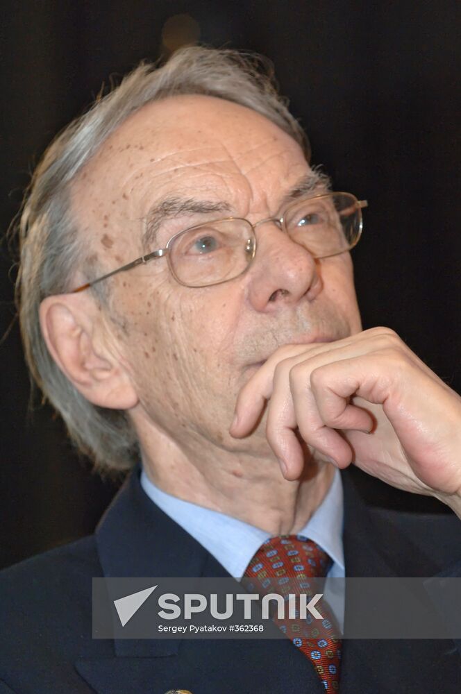 Actor Alexei Batalov celebrating his 80th birthday