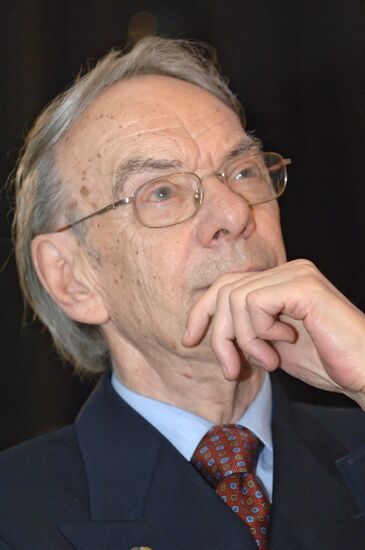 Actor Alexei Batalov celebrating his 80th birthday