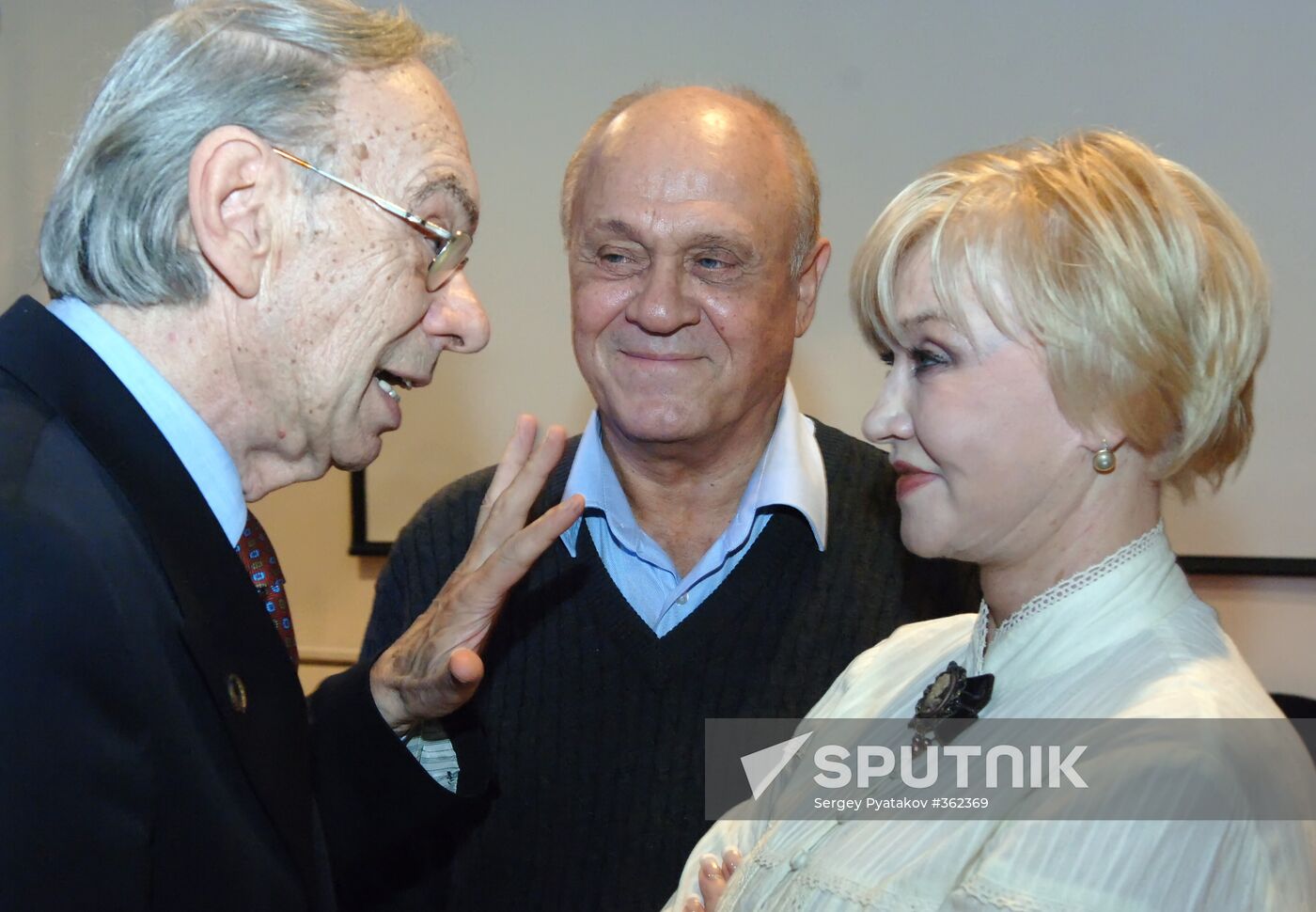 Actor Alexei Batalov celebrating his 80th birthday