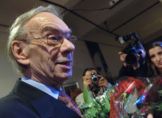 Actor Alexei Batalov celebrating his 80th birthday