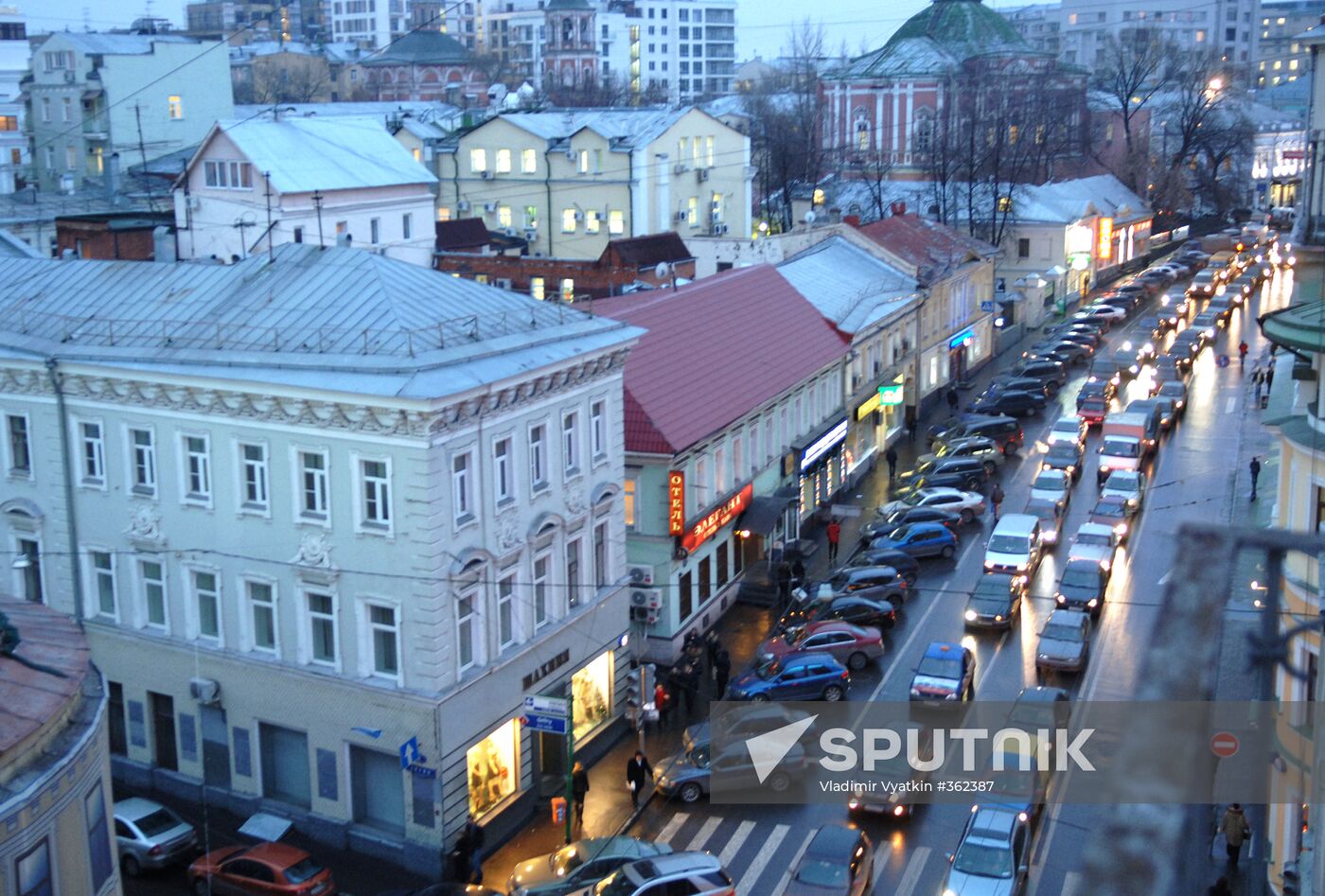 Traffic jams in Moscow