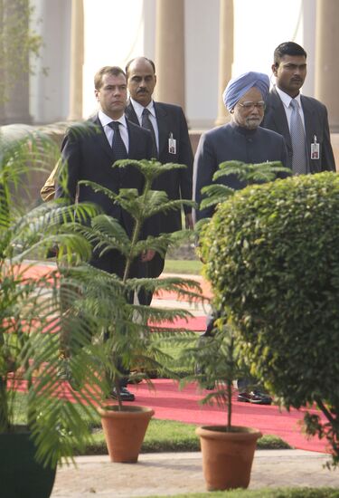 Dmitry Medvedev's visit to India. Day two