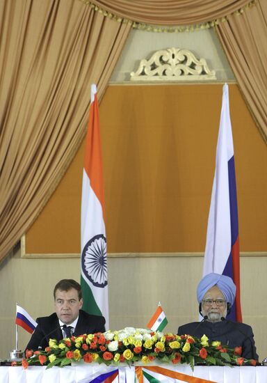 Dmitry Medvedev's visit to India. Day two