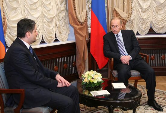 Vladimir Putin and Tigran Sargsyan