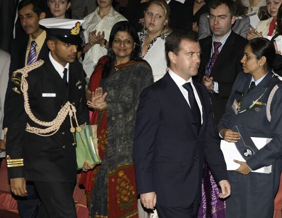 The second day of Dmitry Medvedev's official visit to India