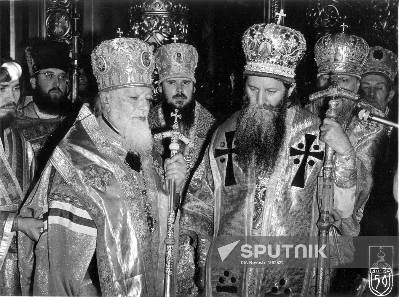 Archive photos of Patriarch Alexy II