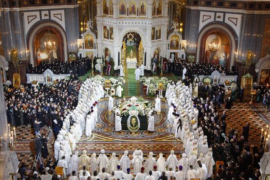 Alexy II funeral
