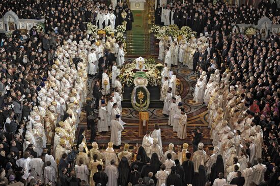 Funeral service for Patriarch Alexy II of Moscow and All Russia