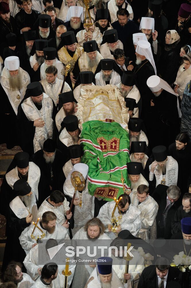 Funeral service for Patriarch Alexy II of Moscow and All Russia