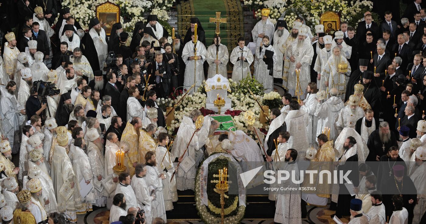 Funeral service for Patriarch Alexy II of Moscow and All Russia