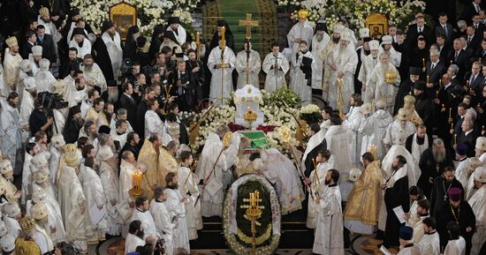 Funeral service for Patriarch Alexy II of Moscow and All Russia