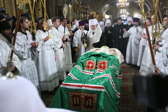 Funeral service for Patriarch Alexy II