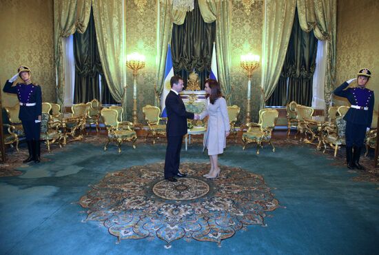 Argentina's President pays official visit to Russia