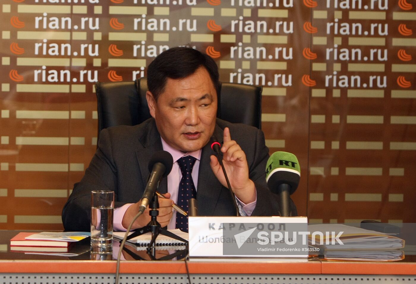 Head of the government of the Republic of Tuva Sholban Kara-Ool