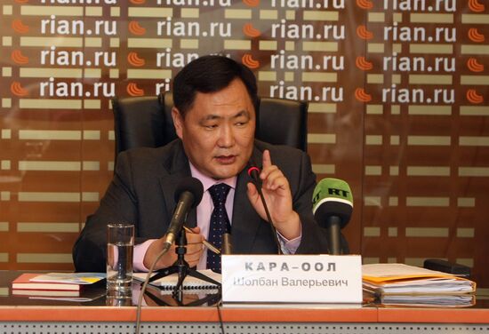 Head of the government of the Republic of Tuva Sholban Kara-Ool