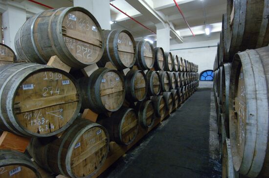 Ararat cognac distillery in Armenia