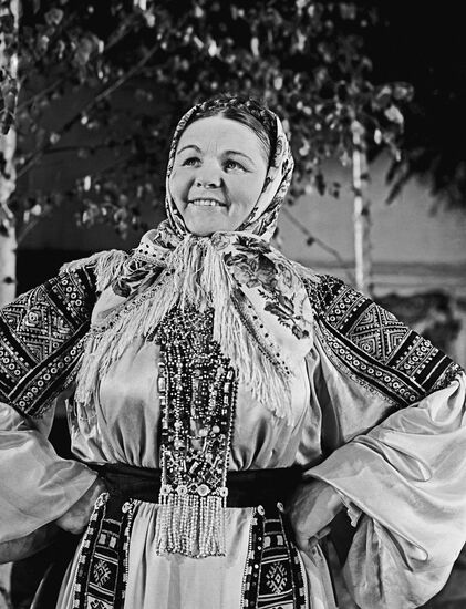 Russian folk singer Maria Mordasova