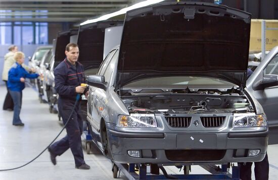 Samand assembly line