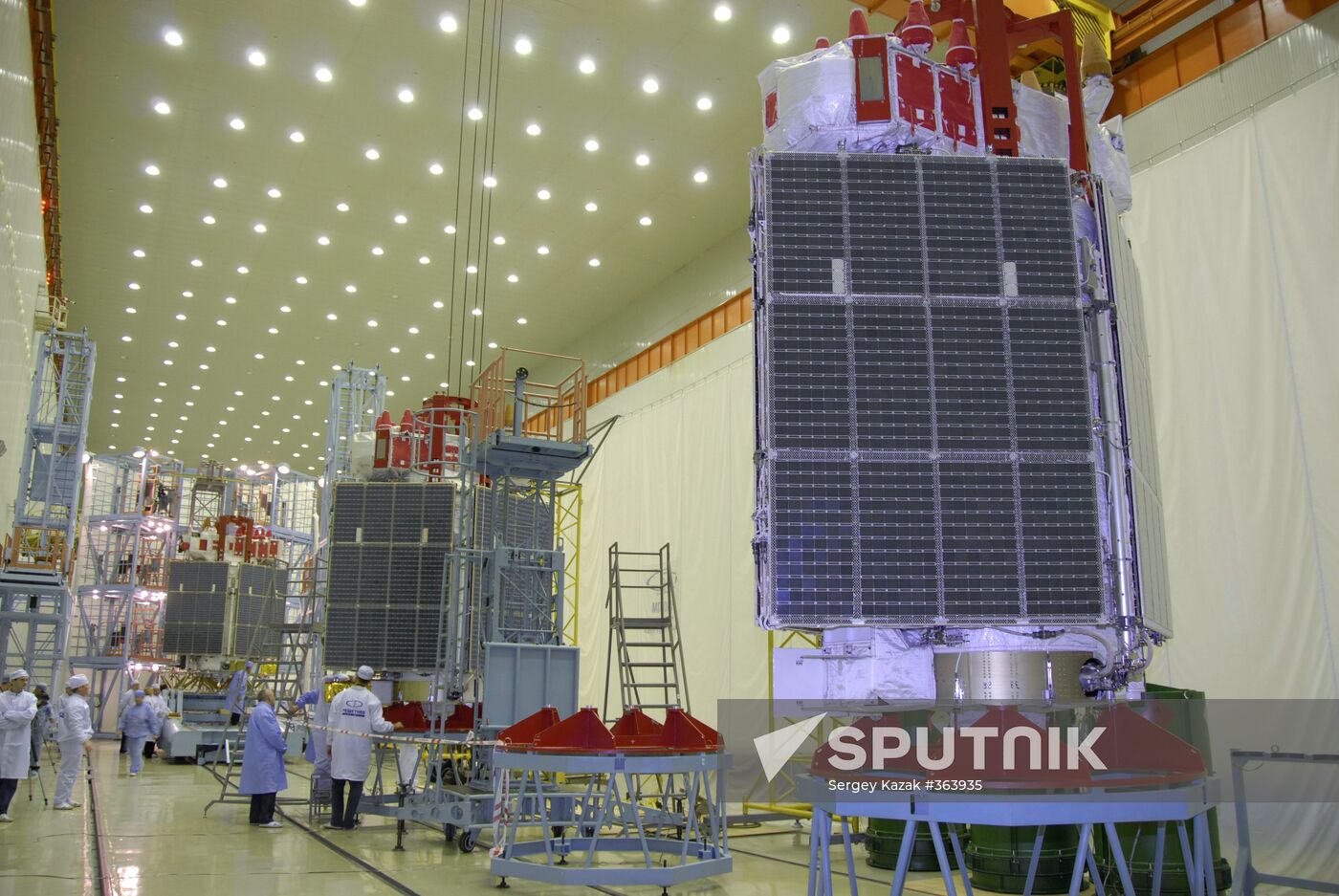 Glonass-M satellites prepared for launch from Baikonur