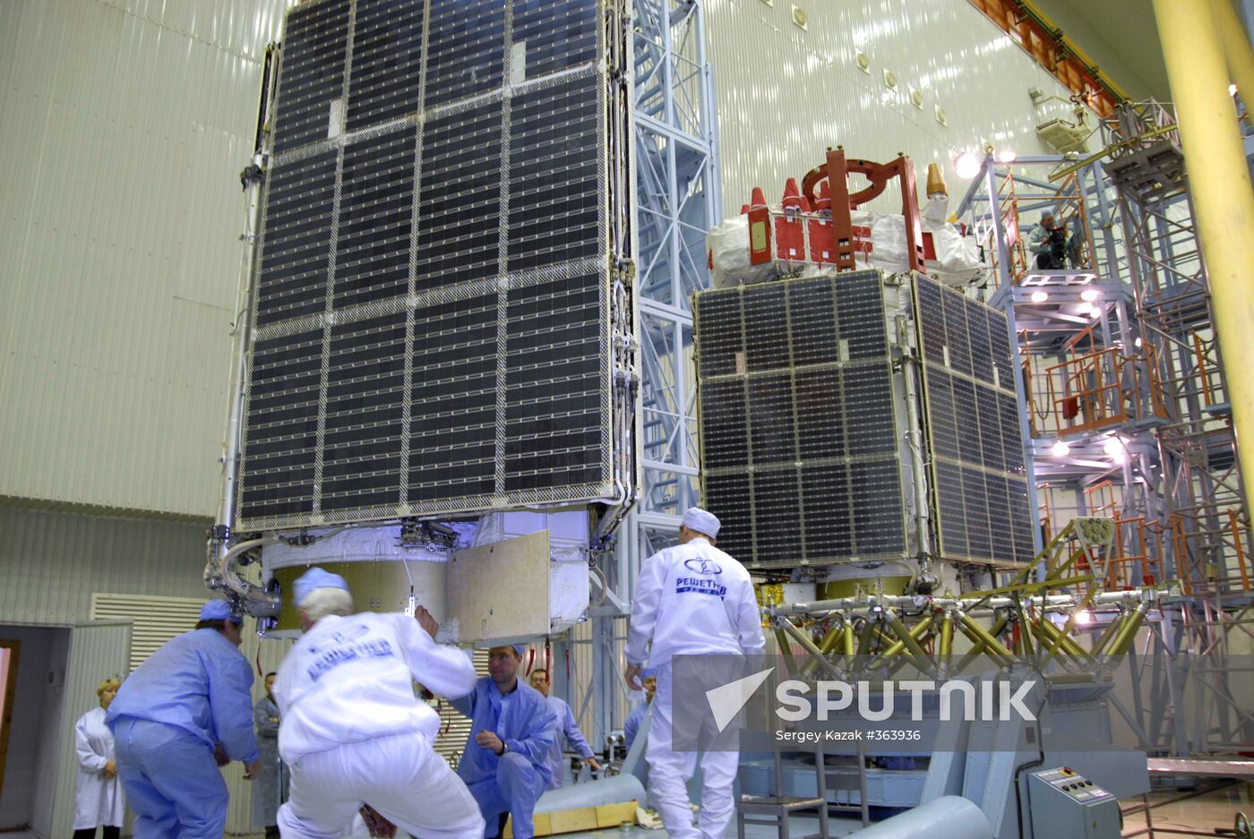 Glonass-M satellites prepared for launch from Baikonur