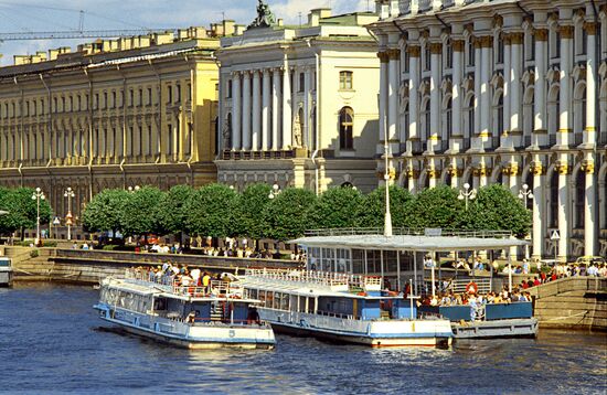 Palace Embankment in St. Petersburg