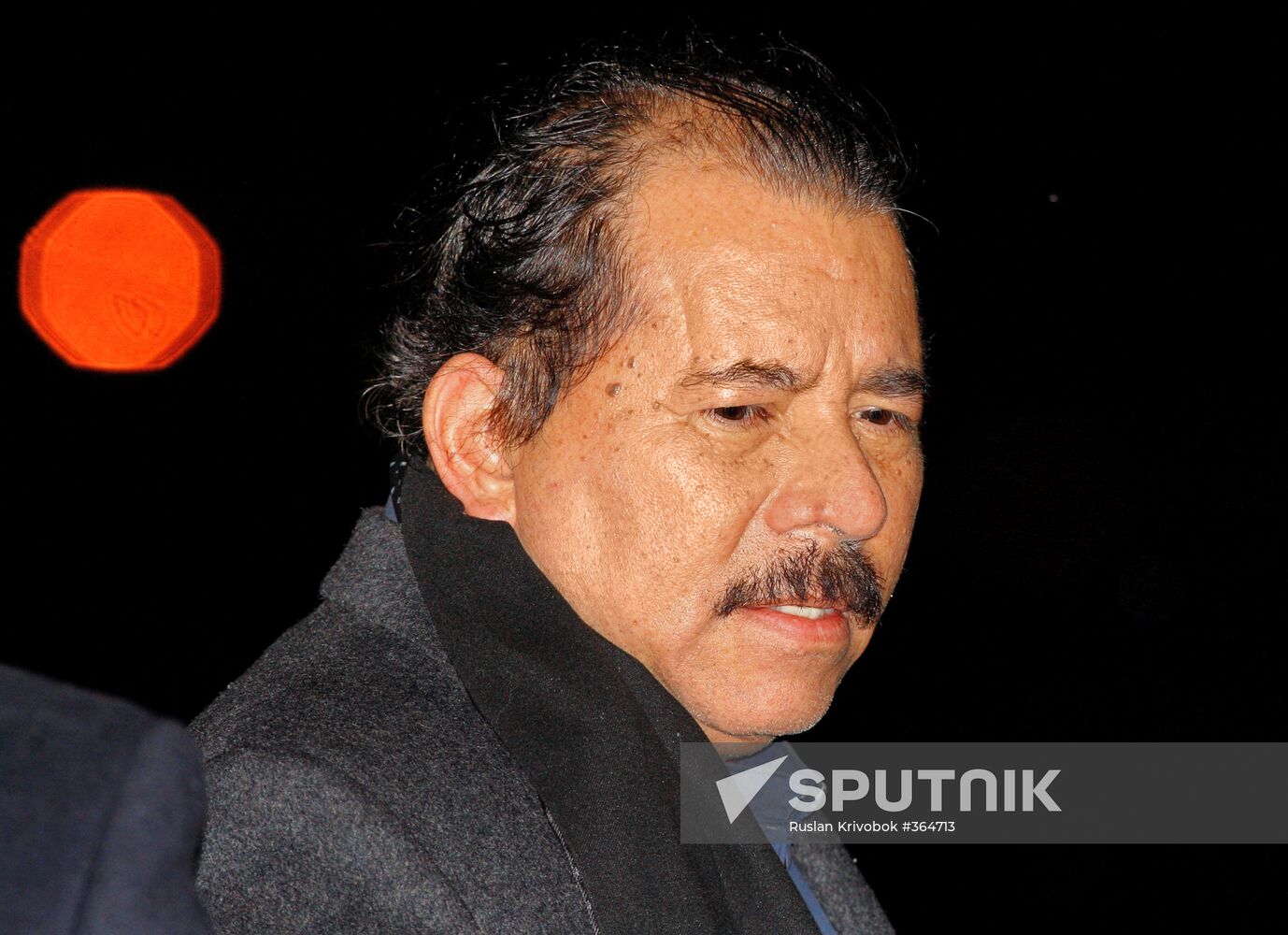 Nicaraguan President Daniel Ortega arrives in Moscow