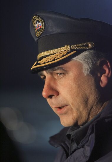 Emergency Situations Ministry plane arriving at Pulkovo airport