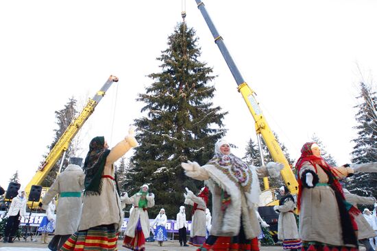 Russia's main New Year fir-tree