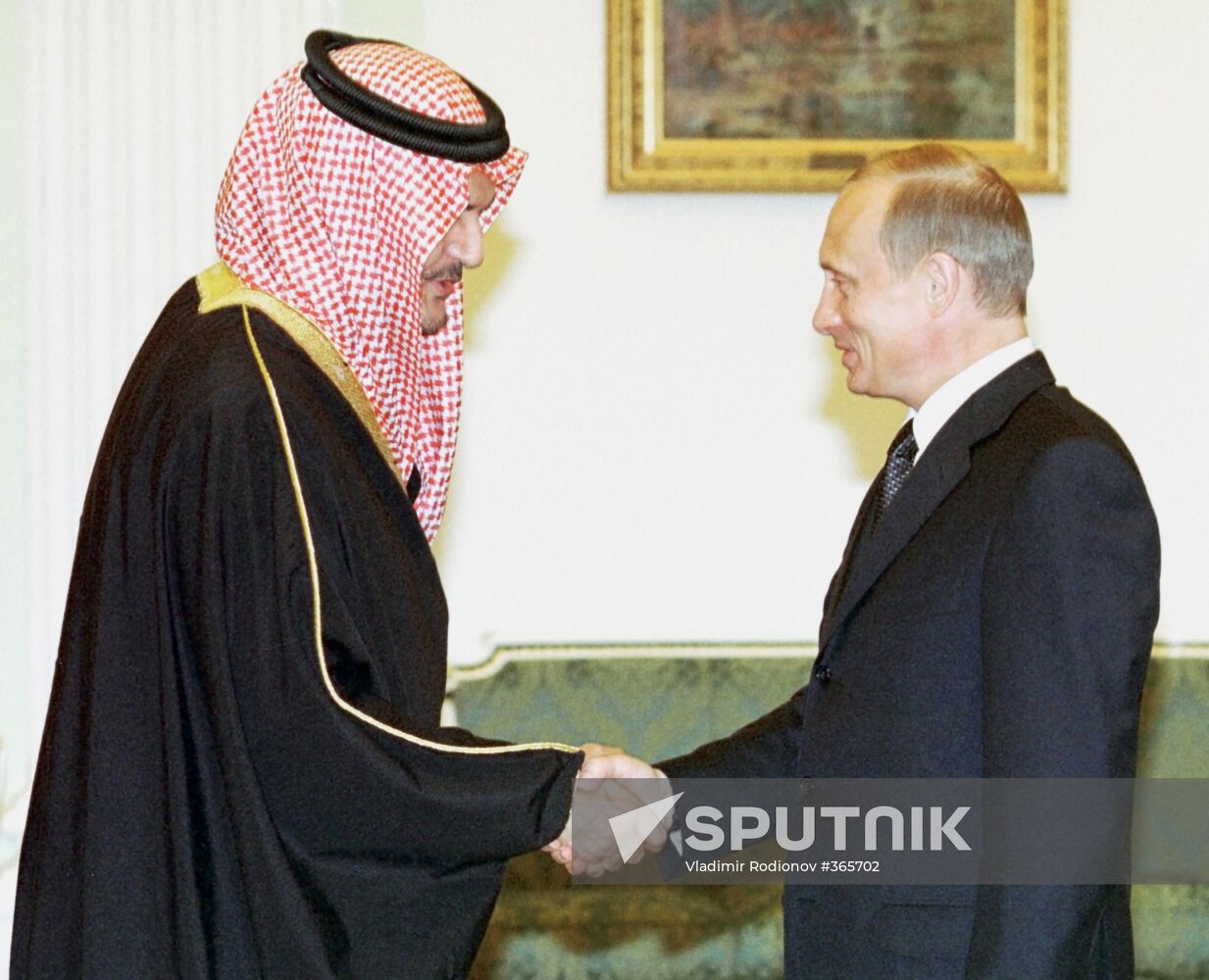 Vladimir Putin and Saud al-Faisal
