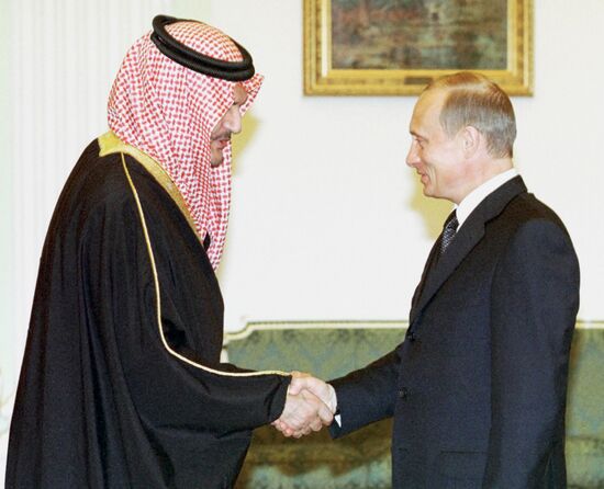 Vladimir Putin and Saud al-Faisal