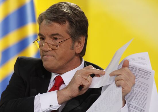 Yushchenko's annual news conference