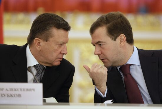 President Dmitry Medvedev chairs meeting on national projects