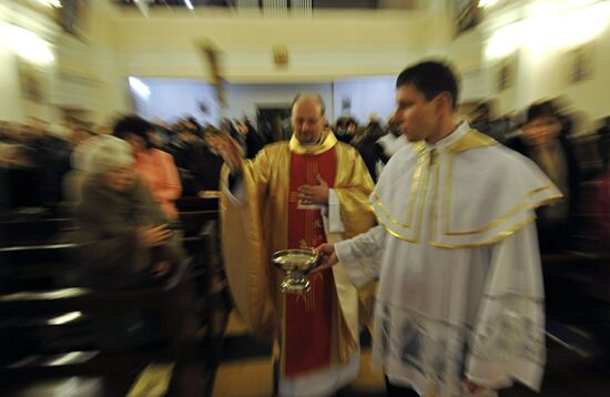 Catholics celebrate Christmas