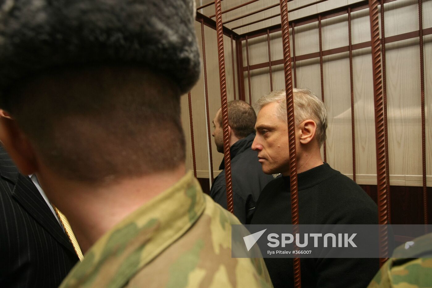 Alexei Kurtsin standing trial at the Moscow City Court