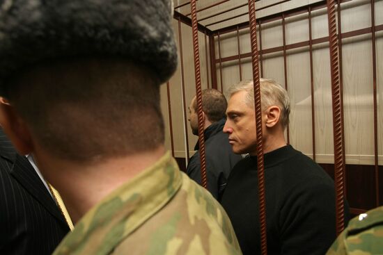 Alexei Kurtsin standing trial at the Moscow City Court
