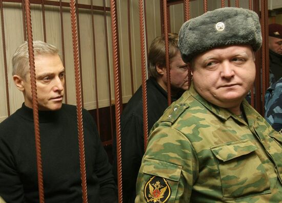 Alexei Kurtsin standing trial at the Moscow City Court