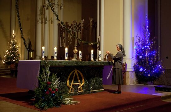 Catholics celebrate Christmas