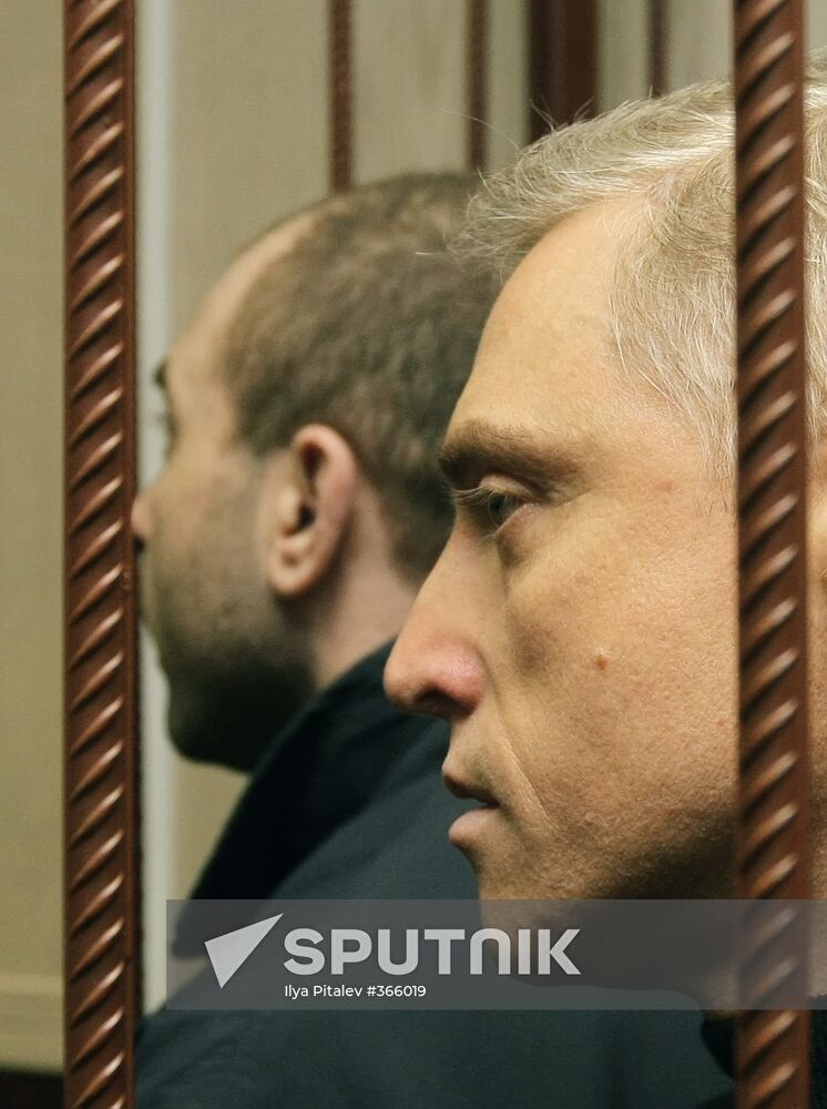 Alexei Kurtsin standing trial at the Moscow City Court