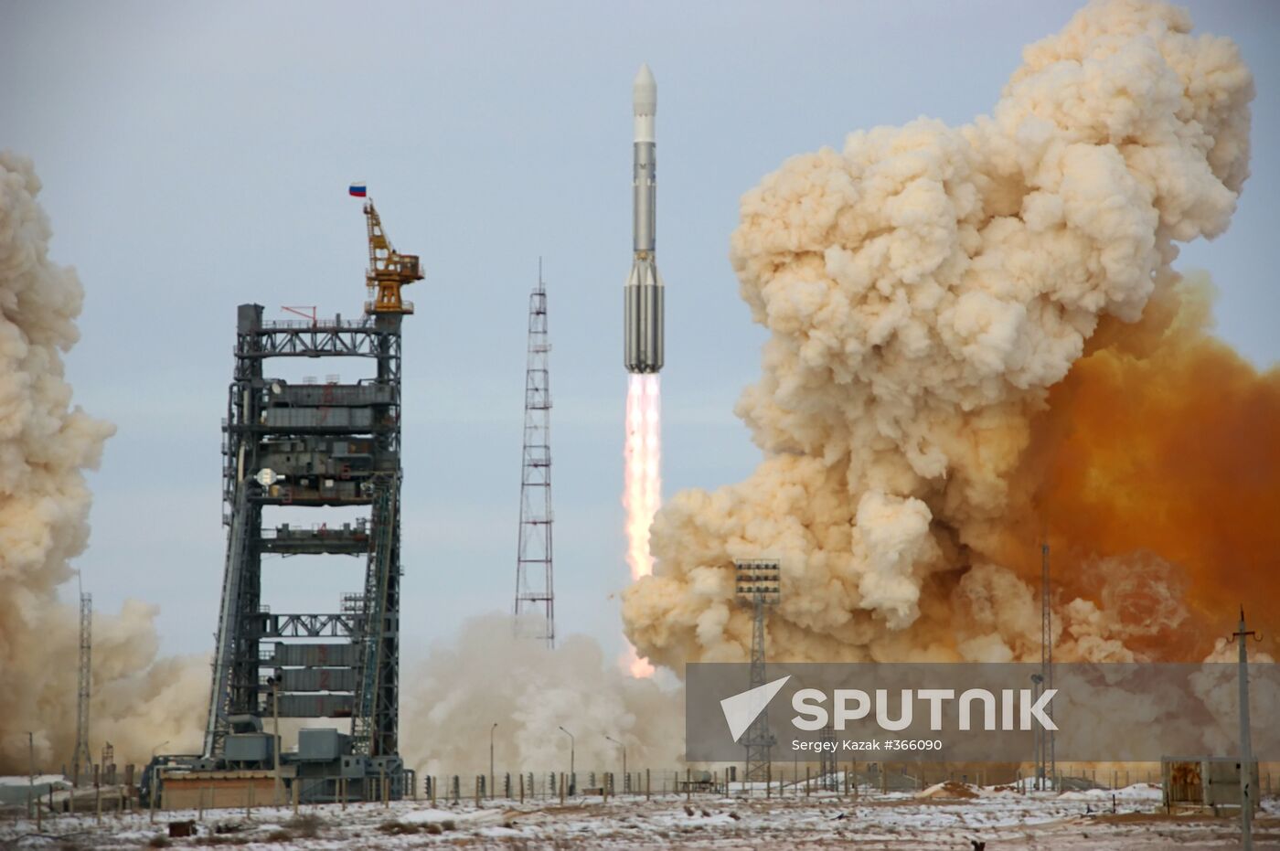 Three GLONASS satellites launched from Baikonur