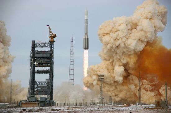 Three GLONASS satellites launched from Baikonur