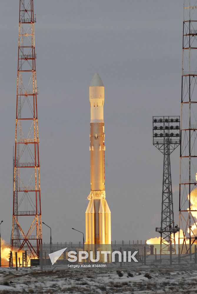 Three GLONASS satellites launched from Baikonur