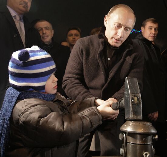 Vladimir Putin visiting Northwestern Federal District