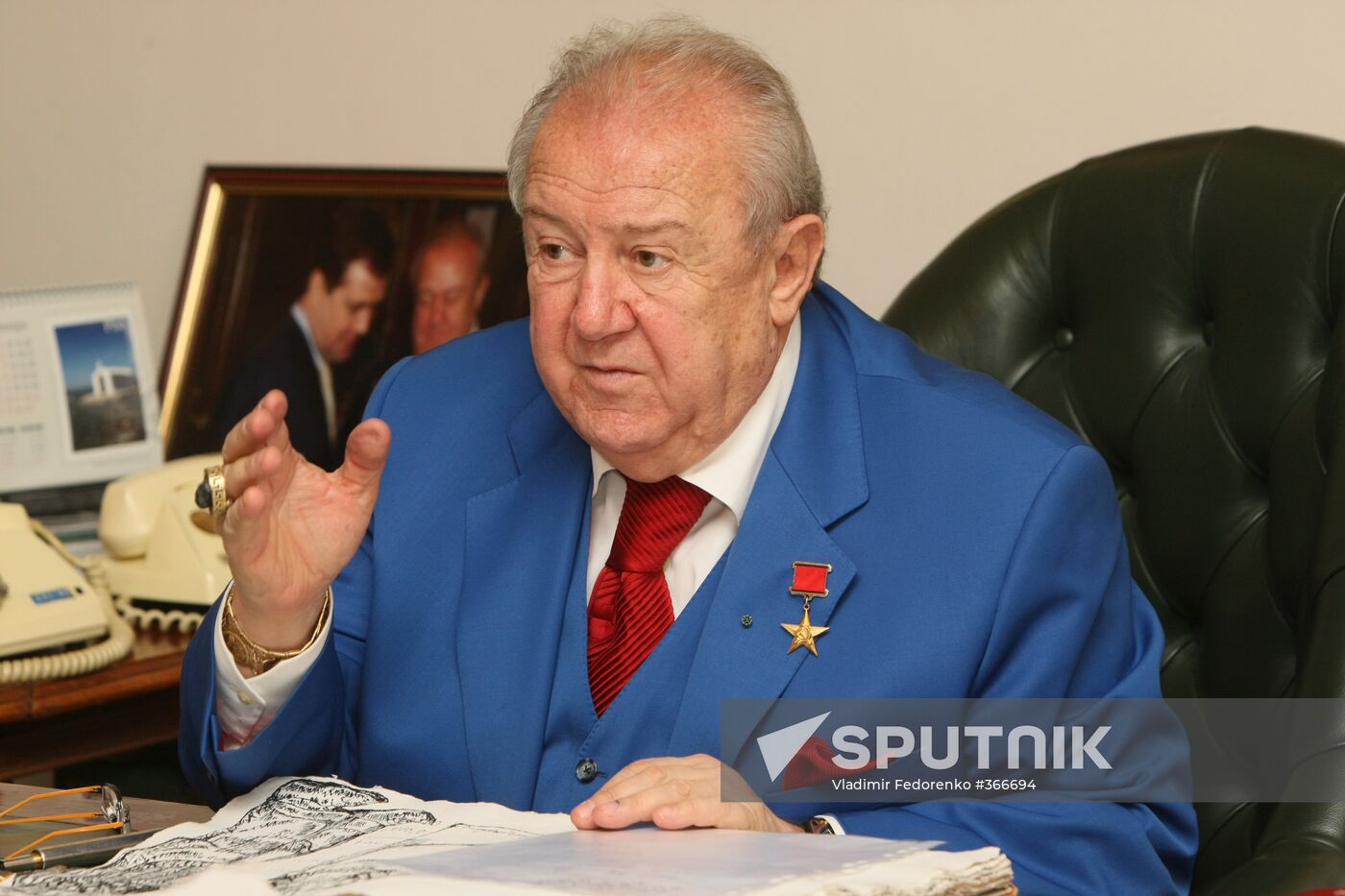 Zurab Tsereteli, president of Russian Academy of Arts