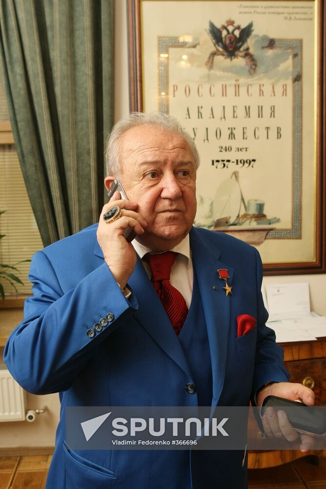 Zurab Tsereteli, president of Russian Academy of Arts