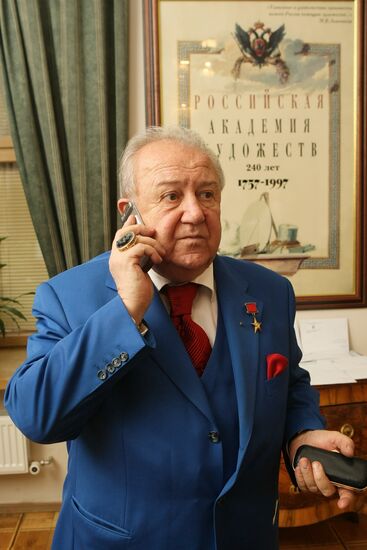 Zurab Tsereteli, president of Russian Academy of Arts