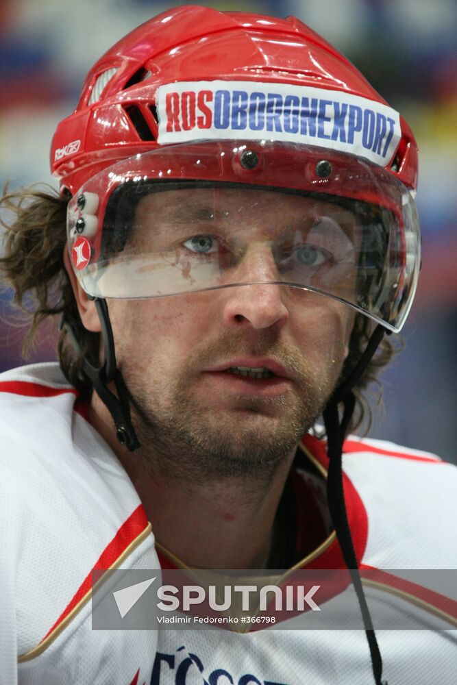 Russian national hockey team defender Vitaly Atyushov